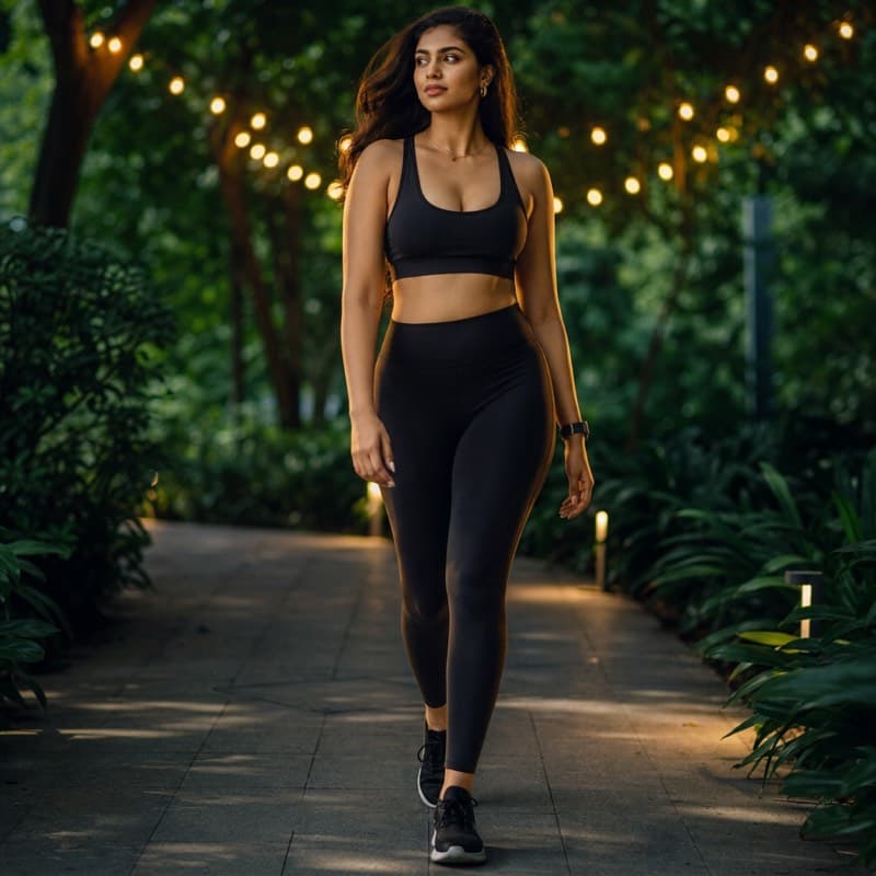 Woman standing in daylight